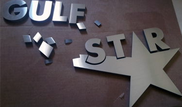 3d metal letters signboard